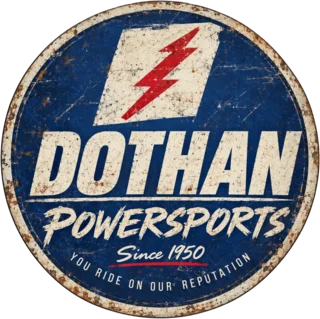 Dothan Powersports badge, since 1950