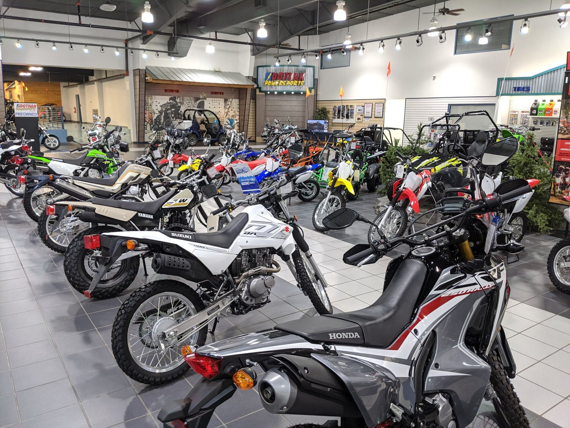 Dual-sport bikes with the accessory department behind
