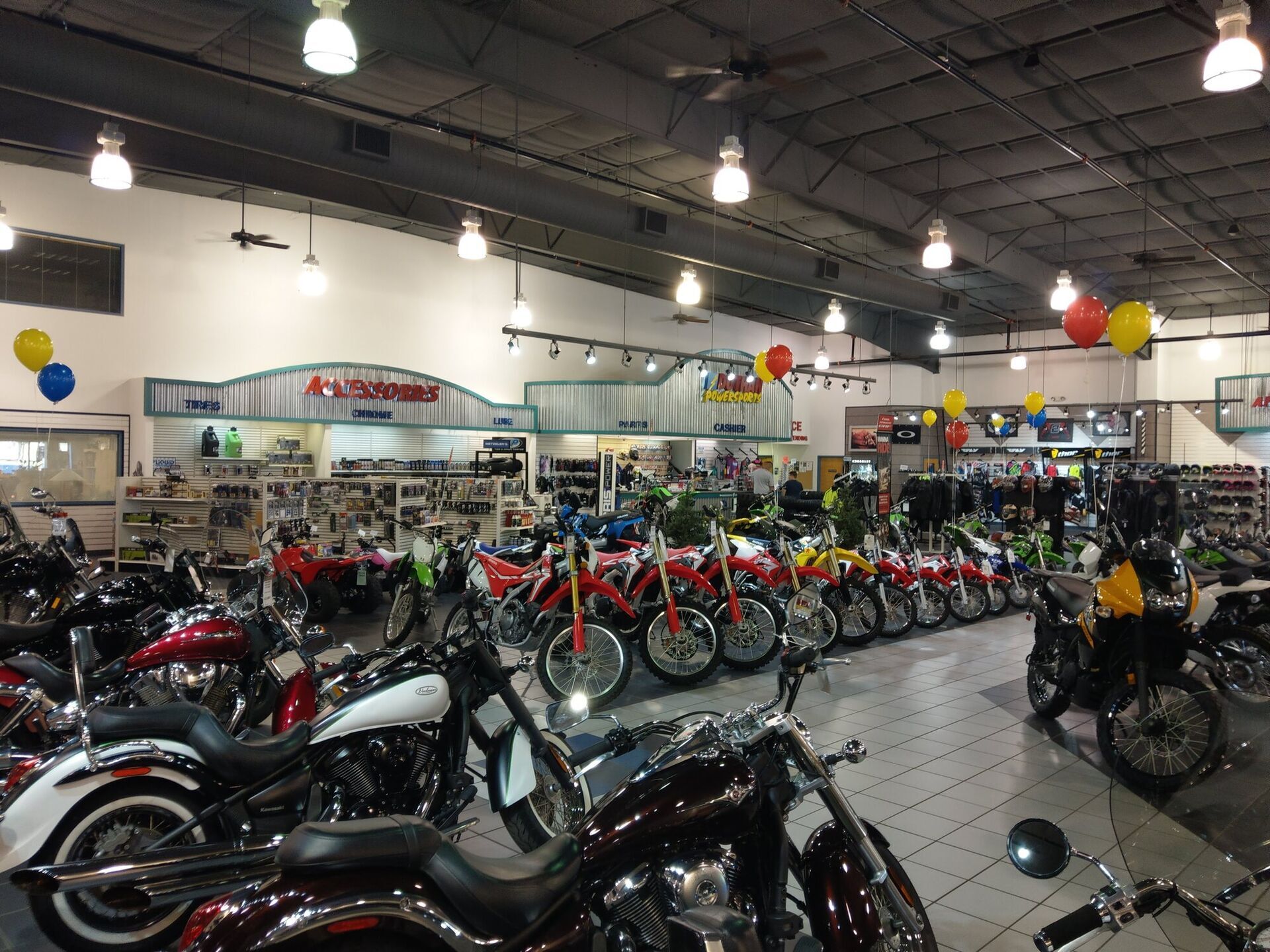 The showroom during a sale event